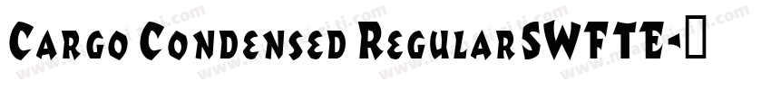 Cargo Condensed RegularSWFTE字体转换